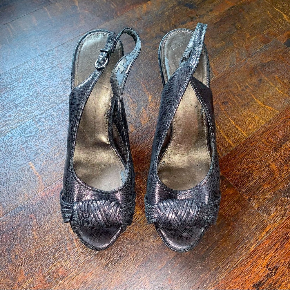Circa By Joan & David Quercia Peep Toe Slingbacks